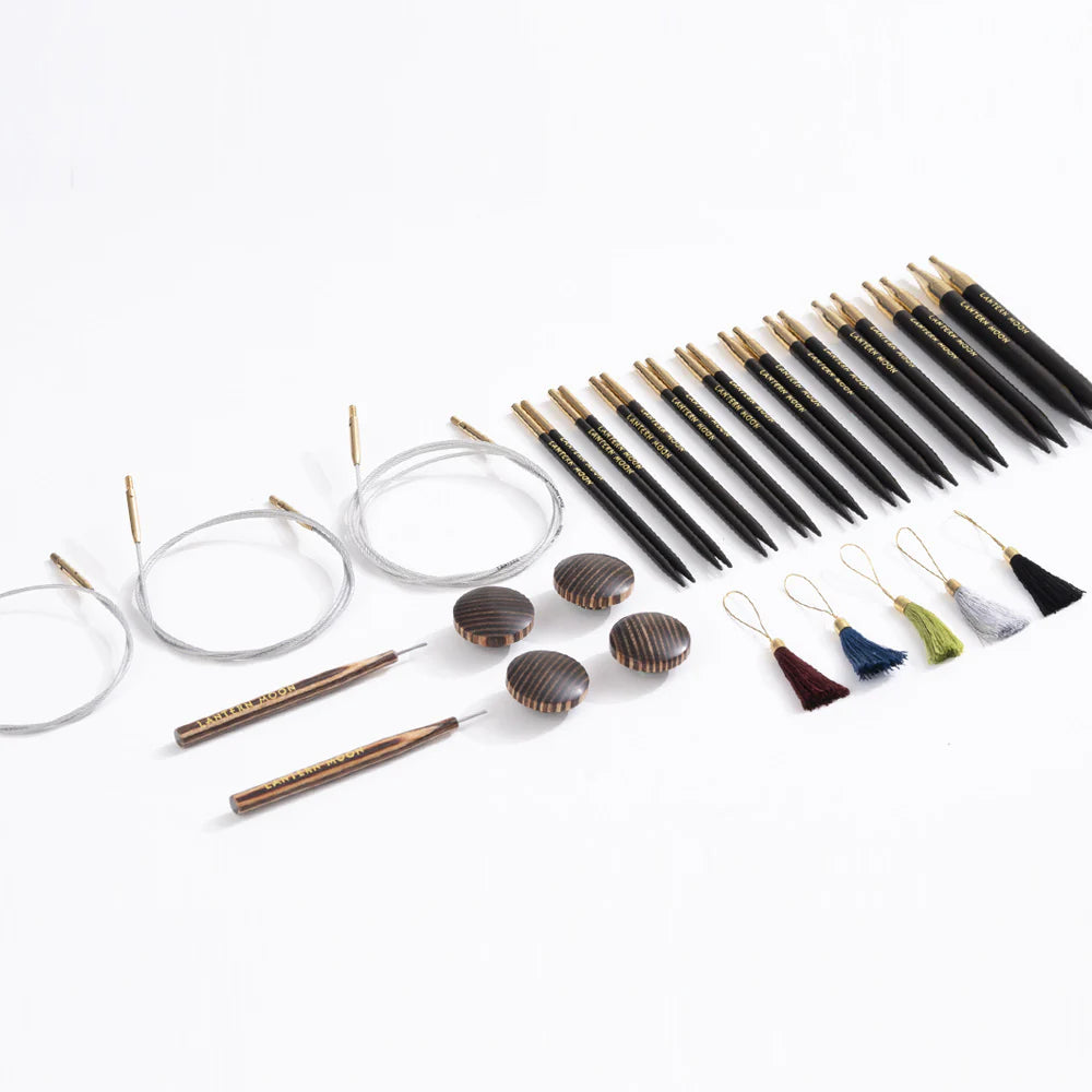 Lantern Moon Heirloom Ebony Interchangeable Knitting Needle Set 13cm (5")