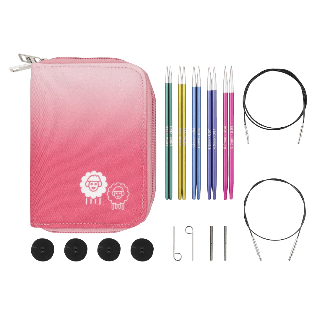 KnitPro Zing Interchangeable Knitting Needle Tips Starter Set 13cm (5") (Copy)