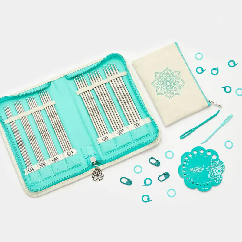 The Mindful Collection Gracious Double Pointed Lace Needle Set 15cm (6")